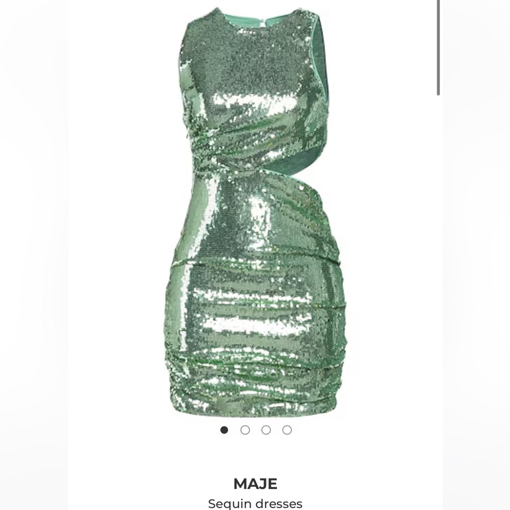 Maje Green Sequin Dress